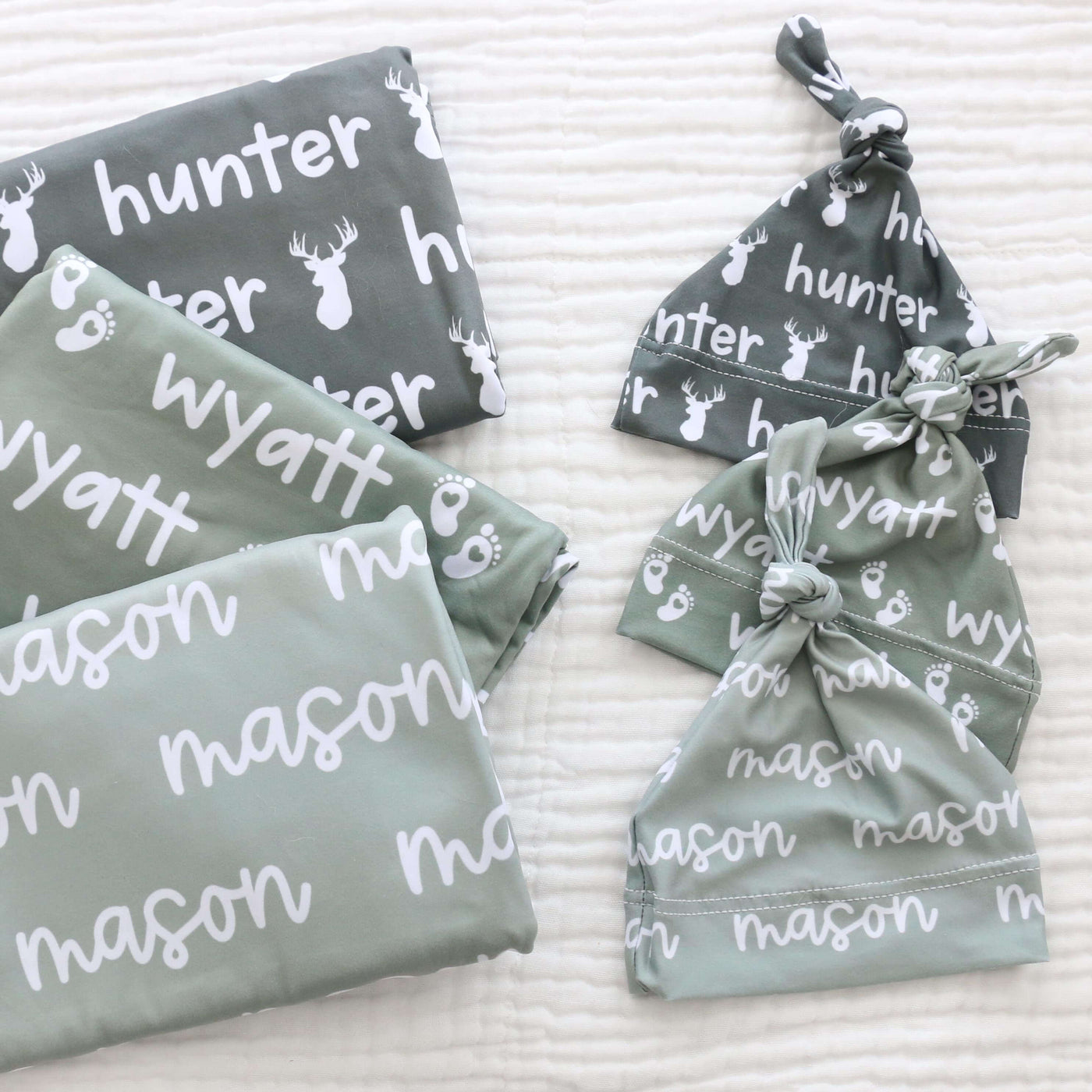 personalized swaddles graphic greens 