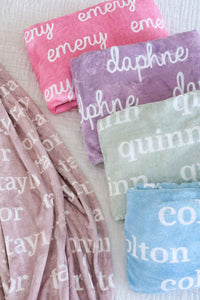 Color + Font Blankets