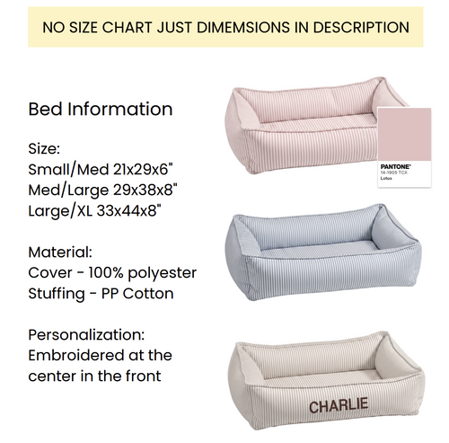 Sizing chart