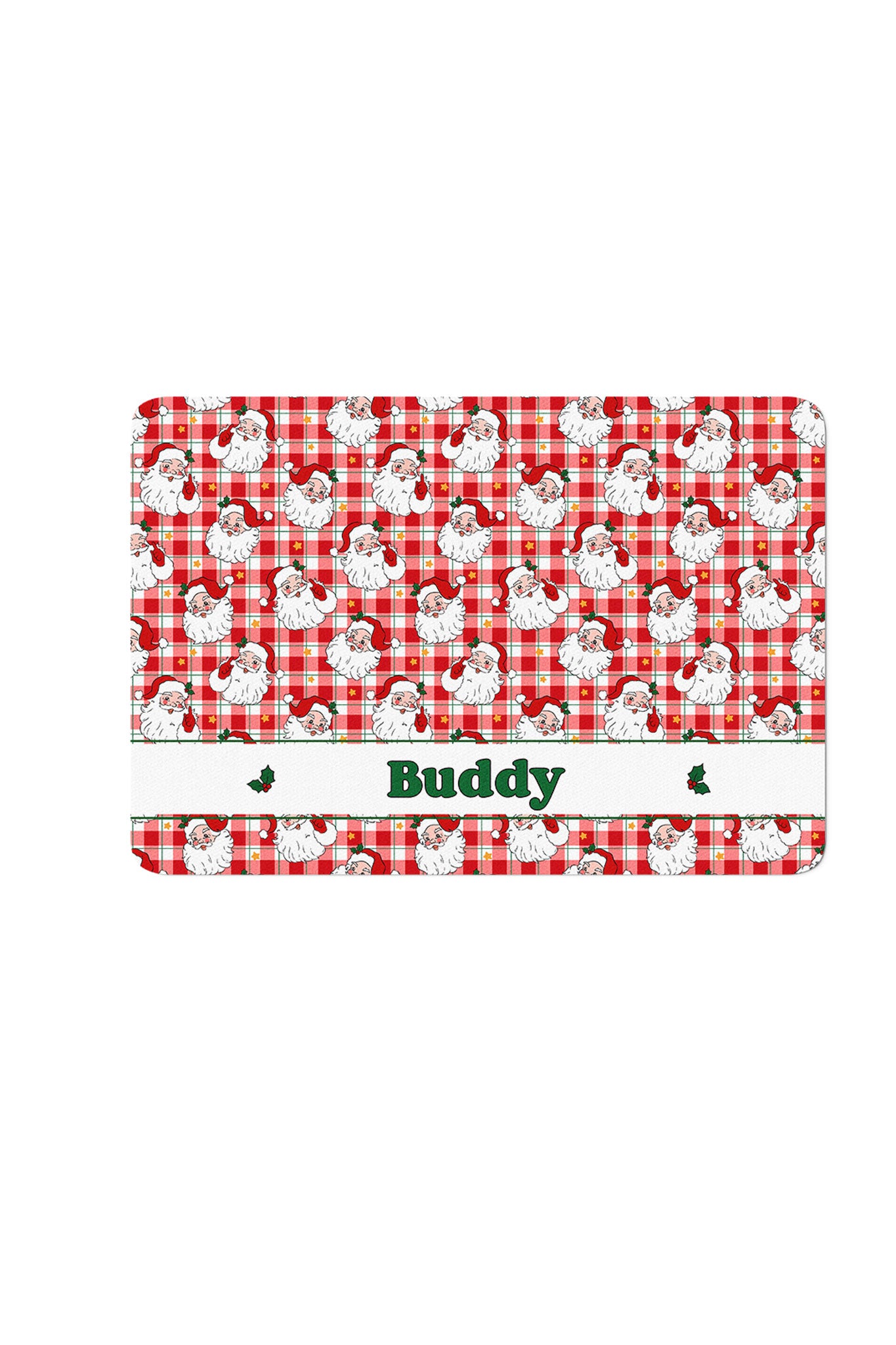 Personalized Christmas Pet Placemat | Cozy Claus