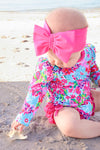 Swim Bow | Fuchsia Petals