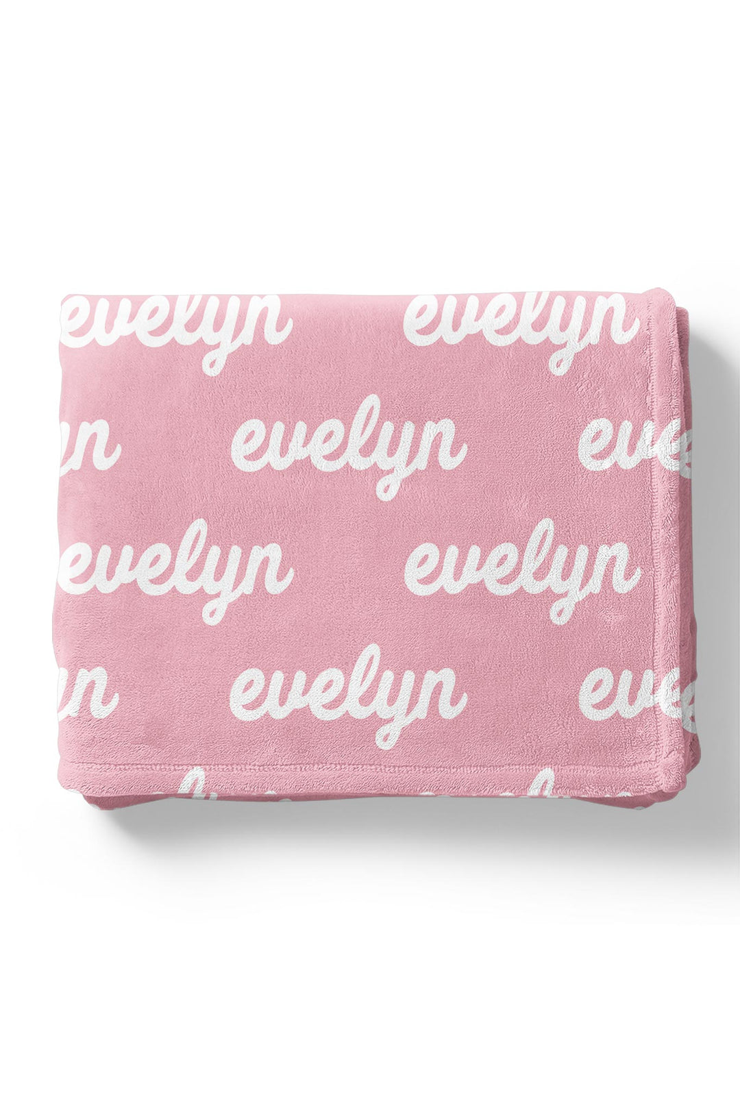 Caden Lane Pink Marshmallow-Script-Personalized Blanket