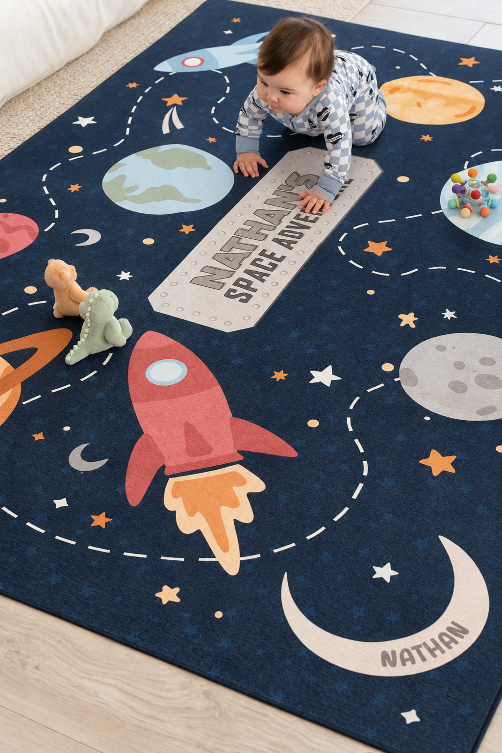 Kids' Playroom Rug | Space Adventure