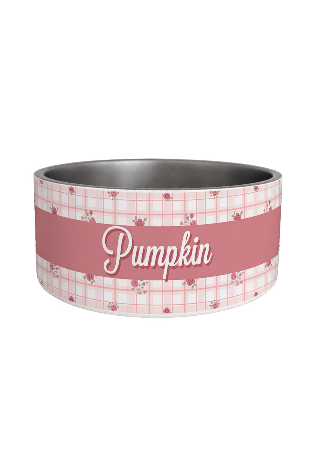 Personalized Pet Bowl |  Primrose Plaid
