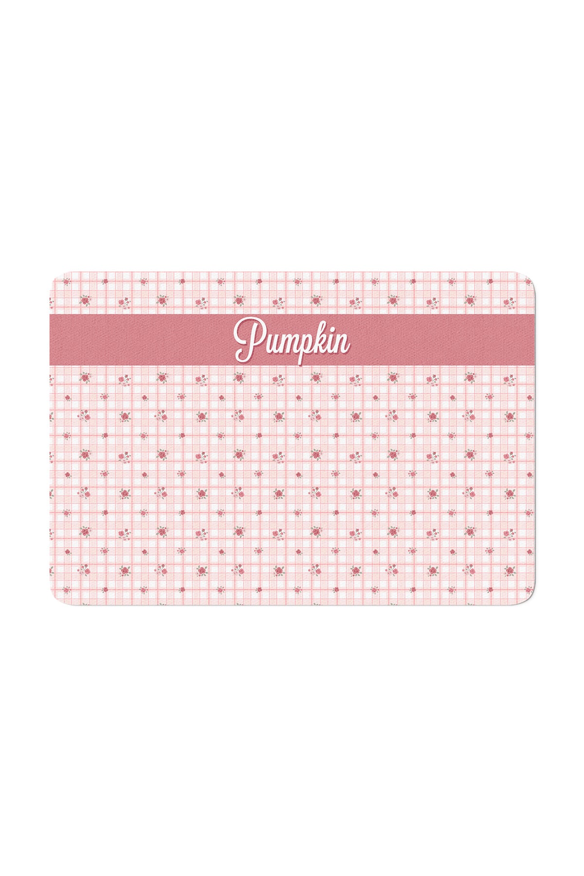 Personalized Pet Placemat |  Primrose Plaid