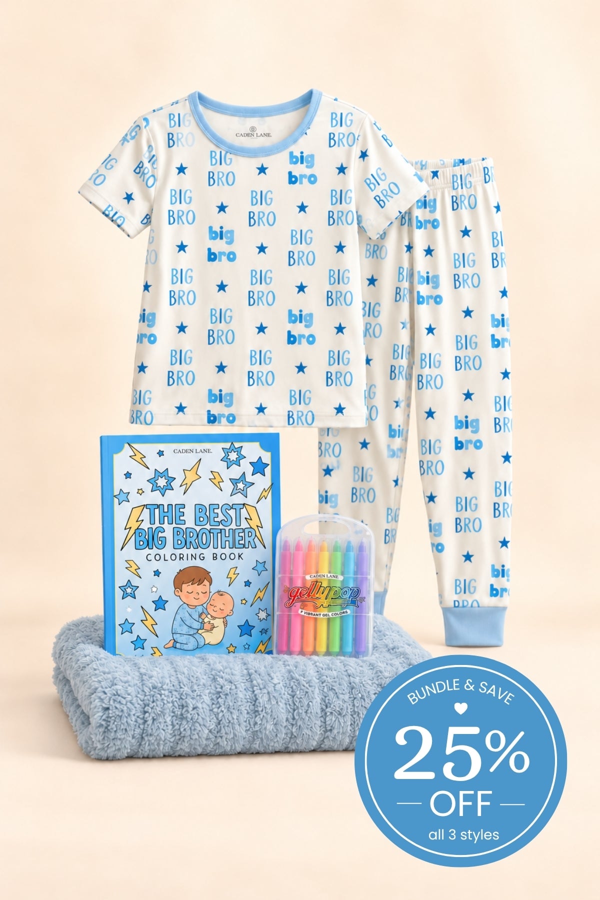 Promoted to Big Bro Two-Piece Pajama Bundle