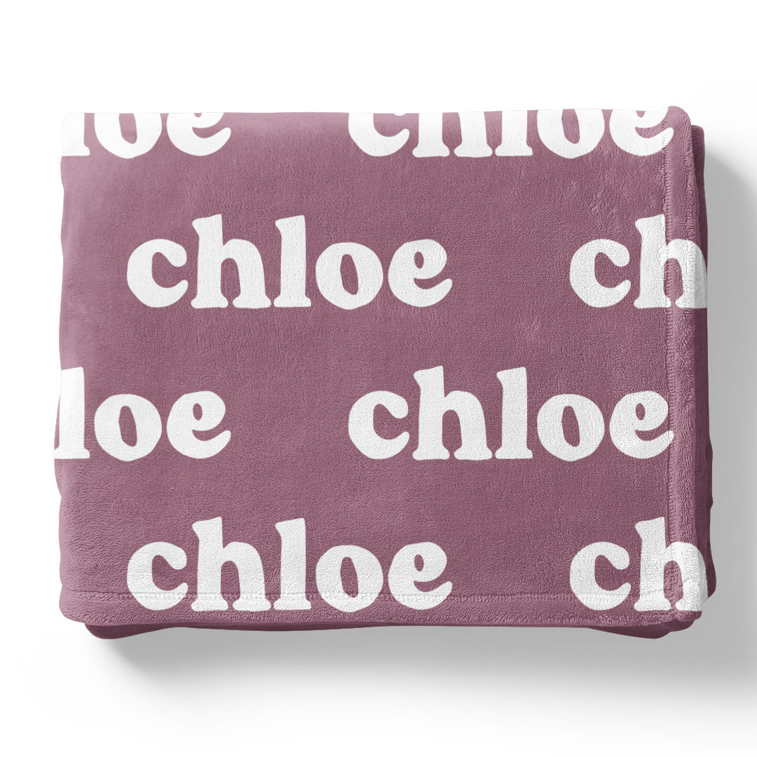 Violet Tones Personalized Color Blanket