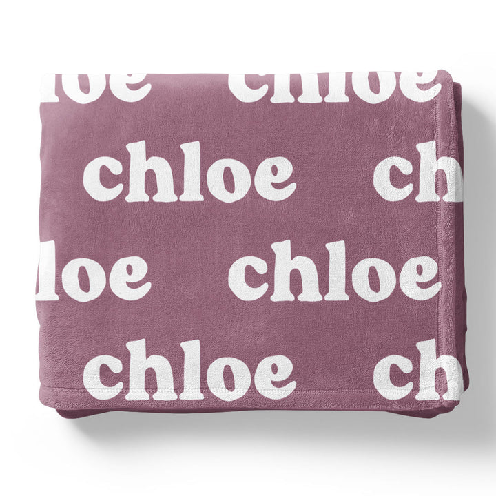 Violet Tones Personalized Color Blanket