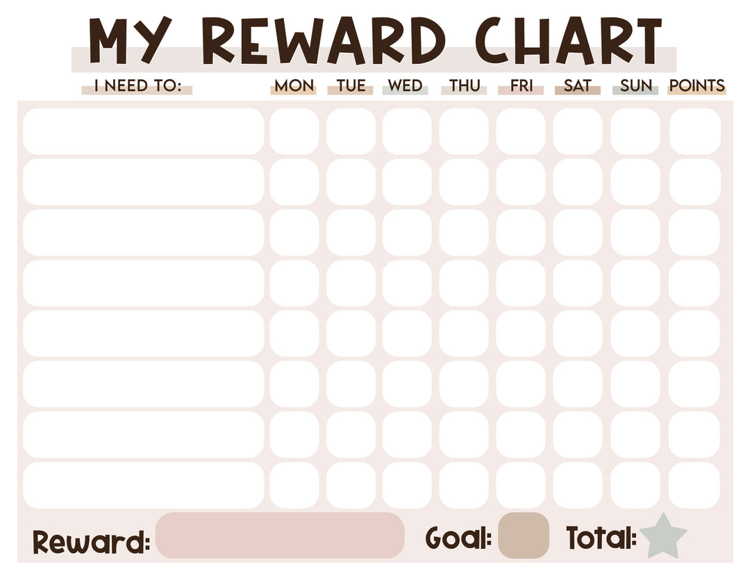my reward chart for kids chore organizer 
