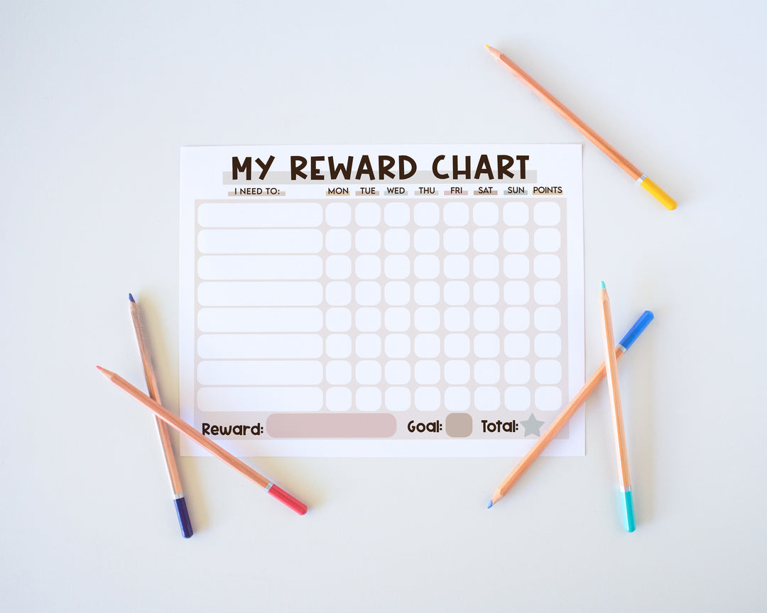 chore reward chart for kids 