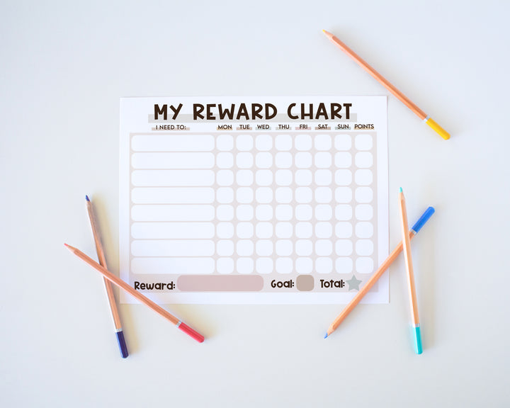 chore reward chart for kids 