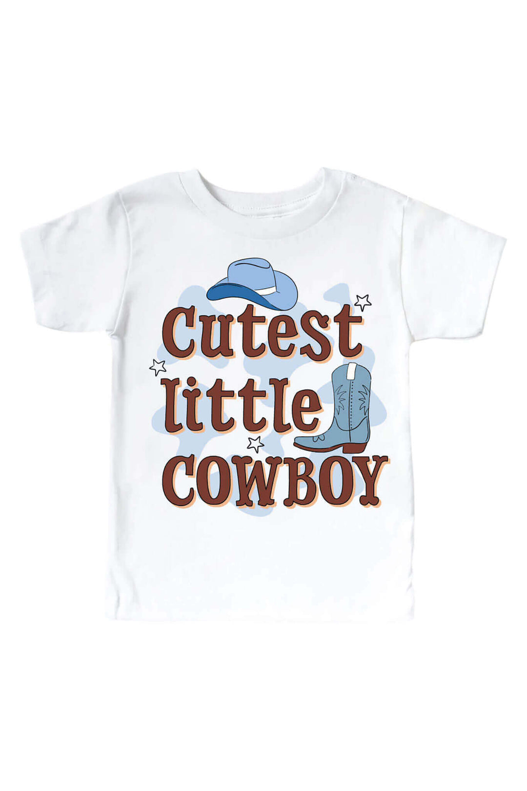 cutest little cowboy graphic tee for kids 