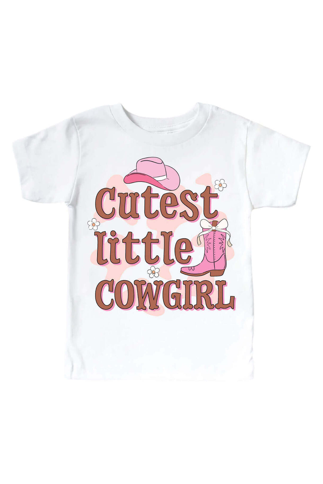 cutest little cowgirl graphic tee for girls 