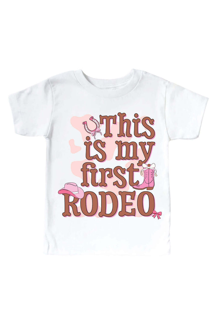this is my first rodeo graphic tee for girls 
