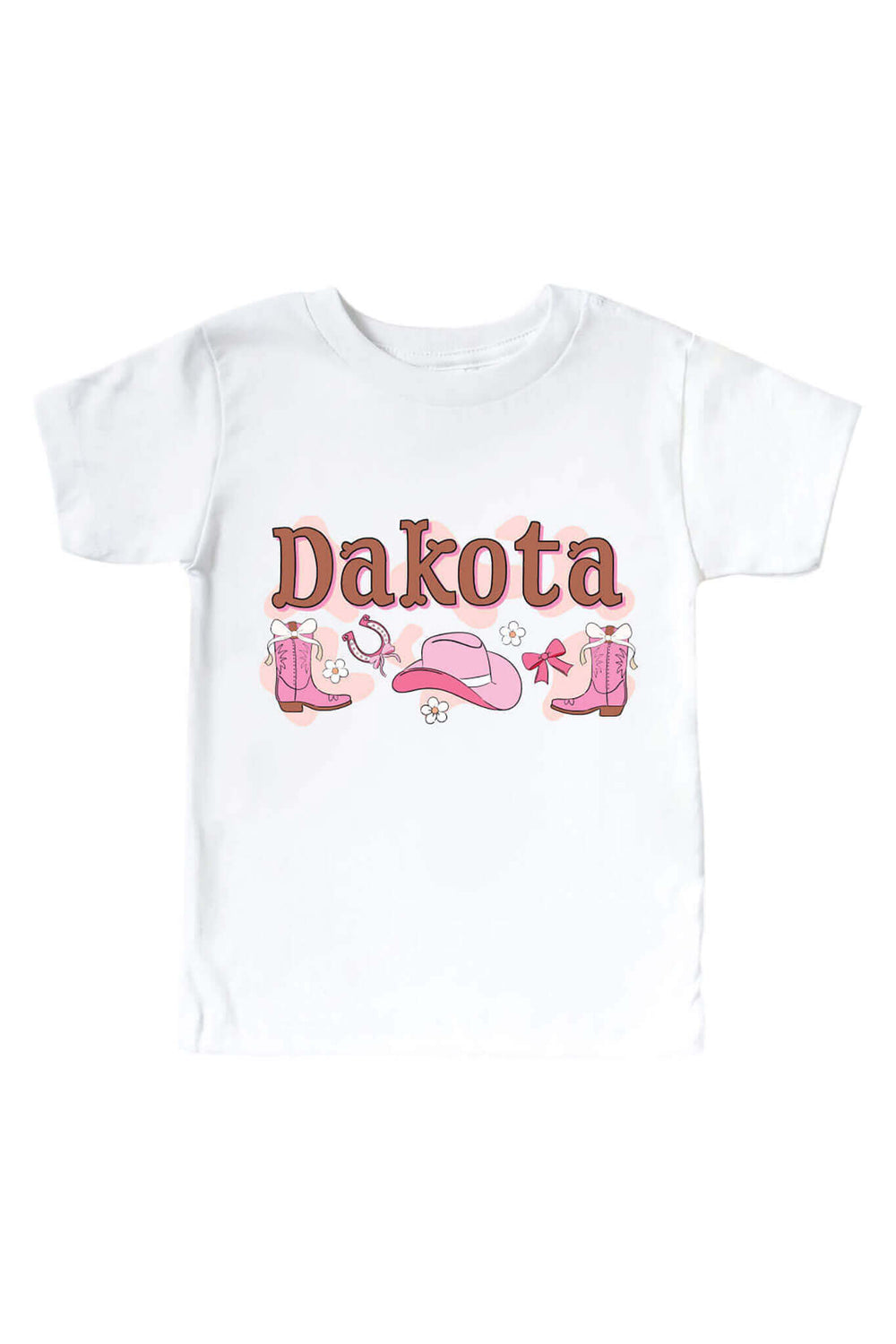 pink rodeo dreams graphic tee for kids 