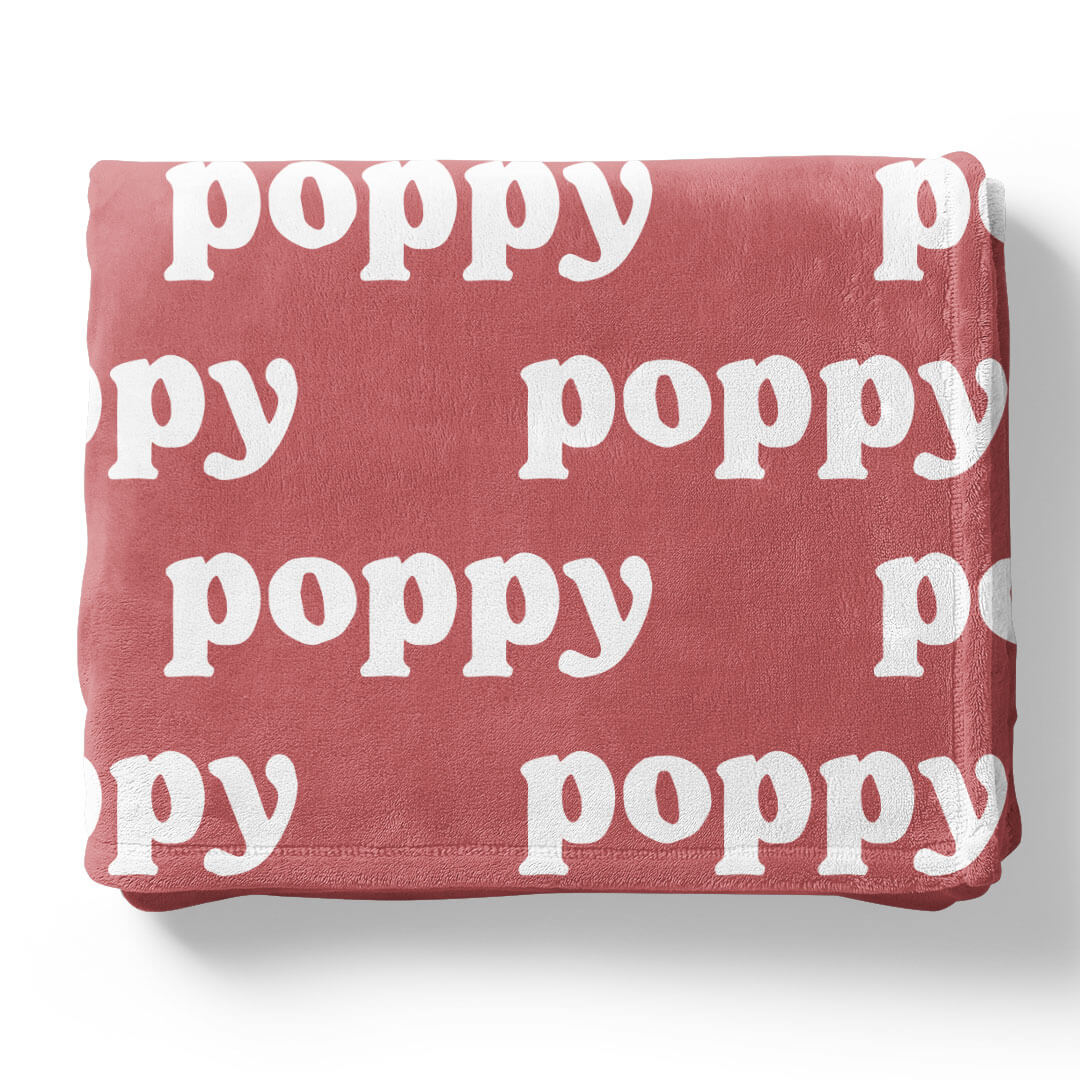 Rose Garden Personalized Color Blanket