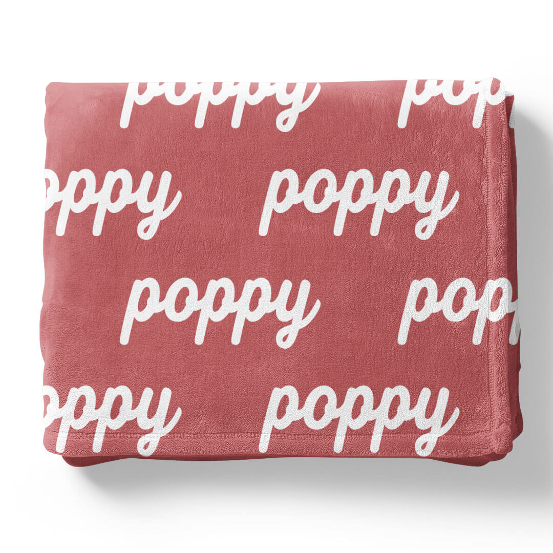 Rose Garden Personalized Color Blanket