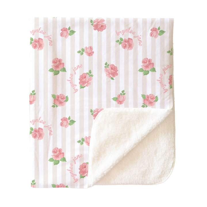Rosy & Cozy Personalized Kids Blanket