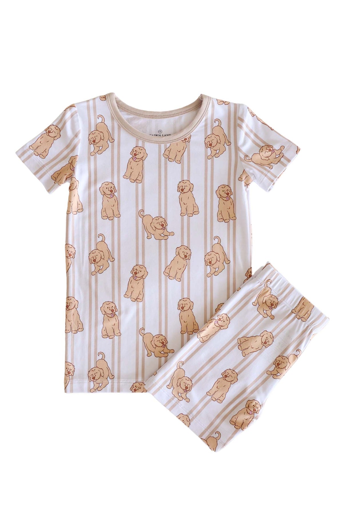 Colonial Ruff Ruffman Pajamas Two-Piece Bamboo Pajamas in Ruff Life | Caden Lane