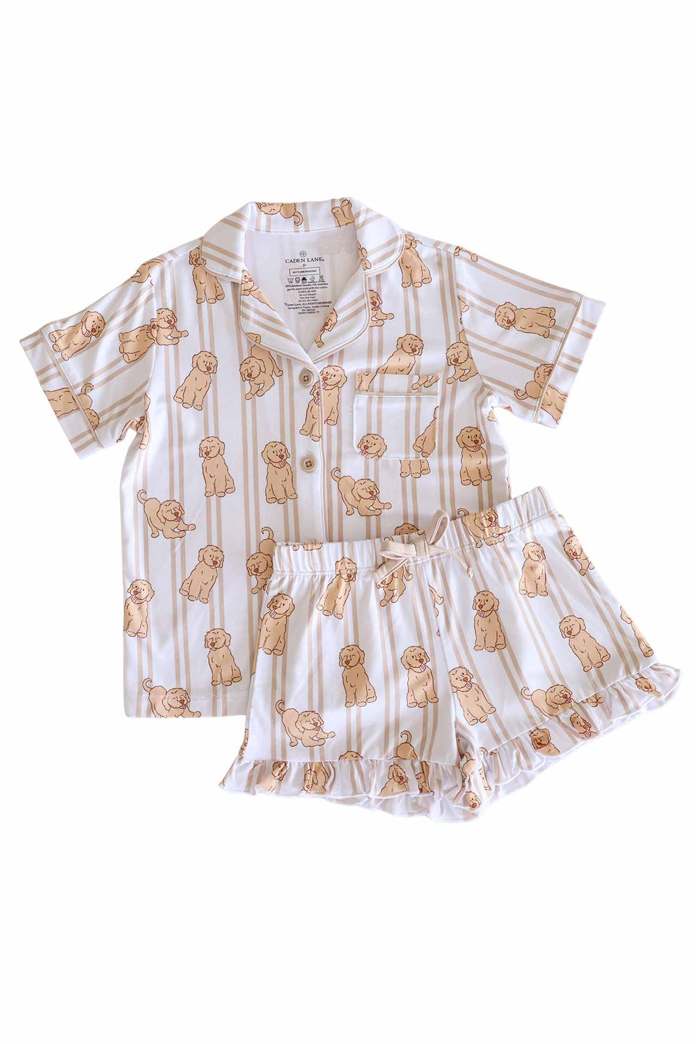 caden lane mommy and me girls lounge set with lab print