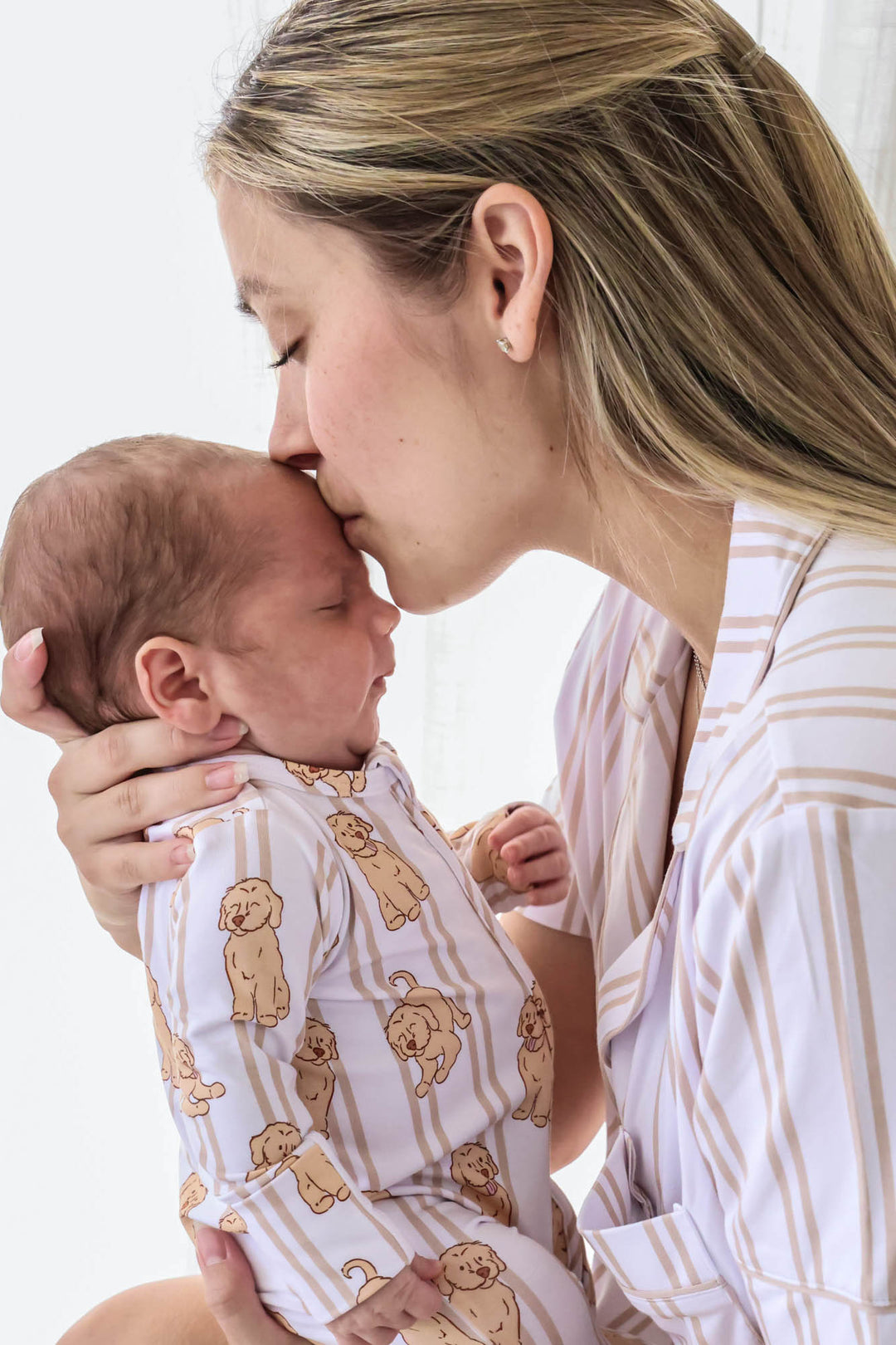 caden lane ruff life footie pajama with lab print