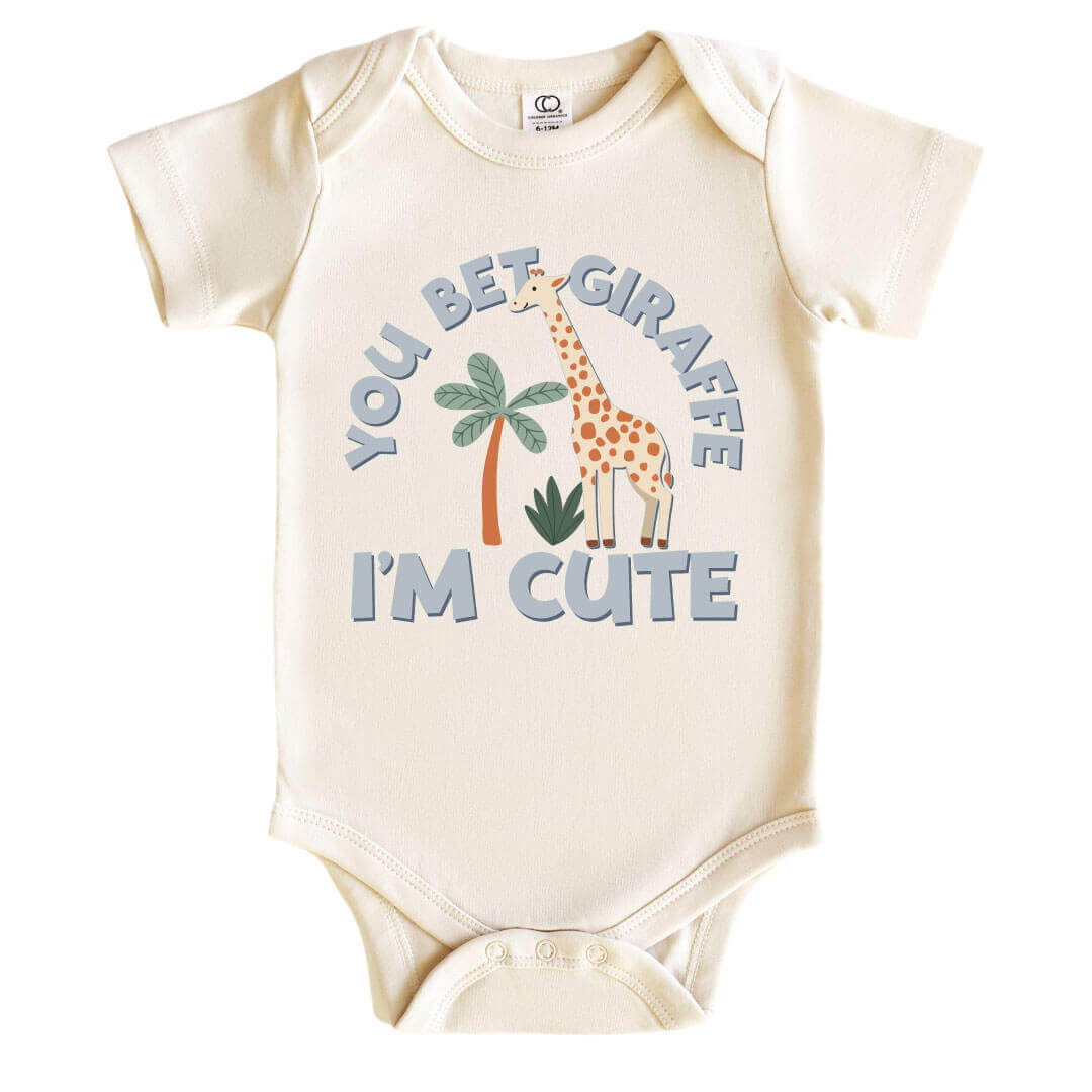 you bet giraffe i'm cute graphic bodysuit 