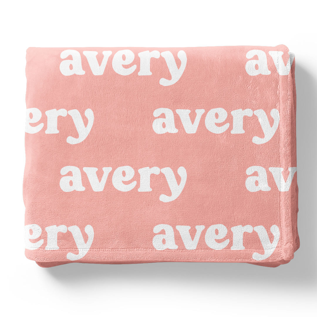 Personalized Color Blanket | Salmon