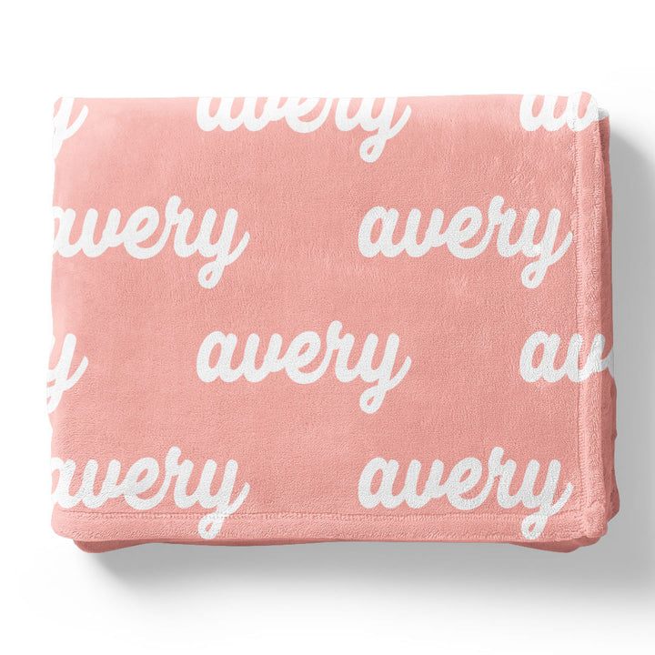 Personalized Color Blanket | Salmon