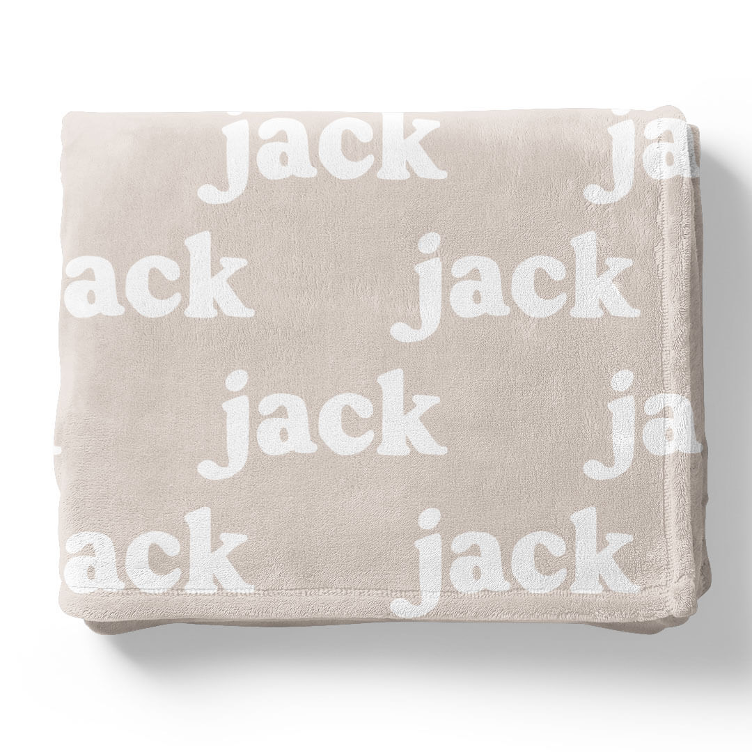 Pastel Neutrals Personalized Color Blanket