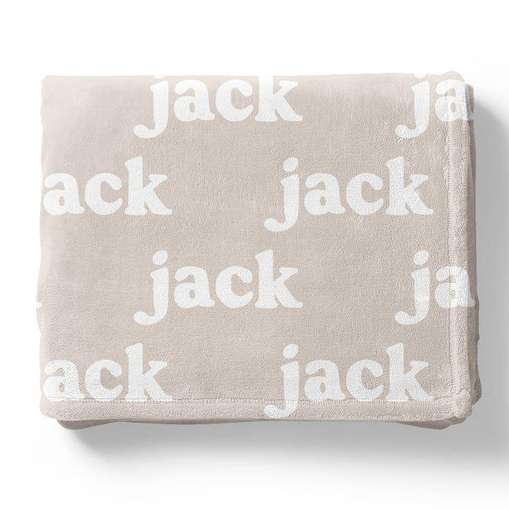 Pastel Neutrals Personalized Color Blanket