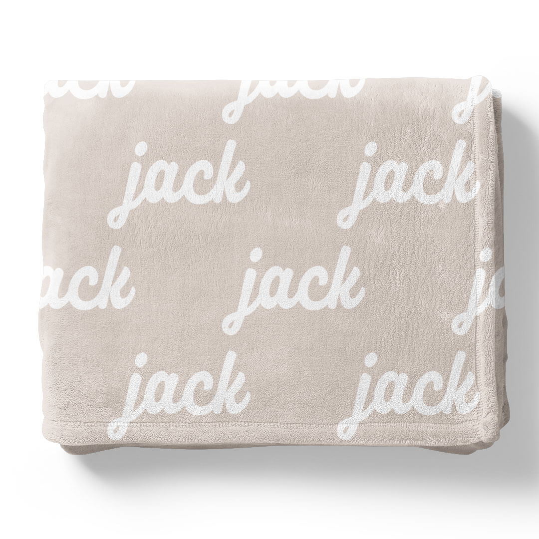 Pastel Neutrals Personalized Color Blanket