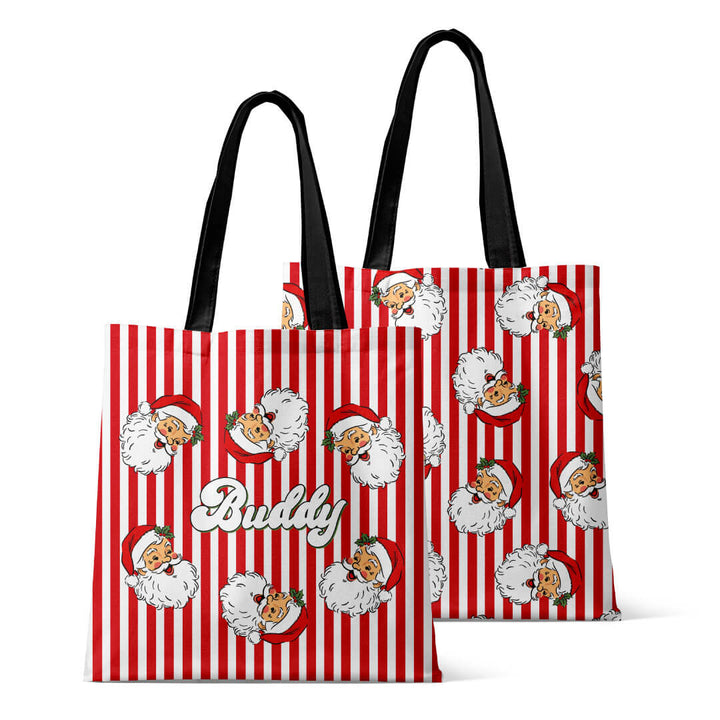 Personalized Christmas Tote Bags | Santa Claus Lane