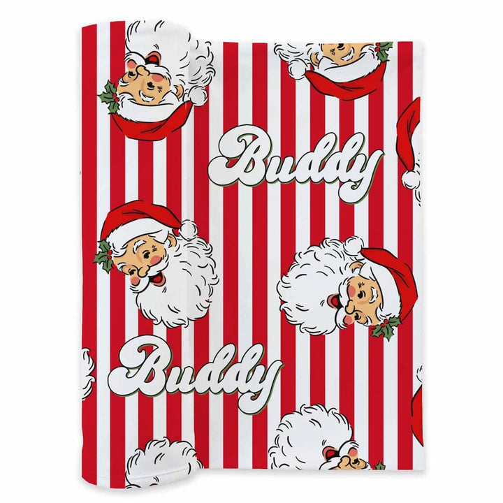 Santa Claus Lane Personalized Swaddle Blanket
