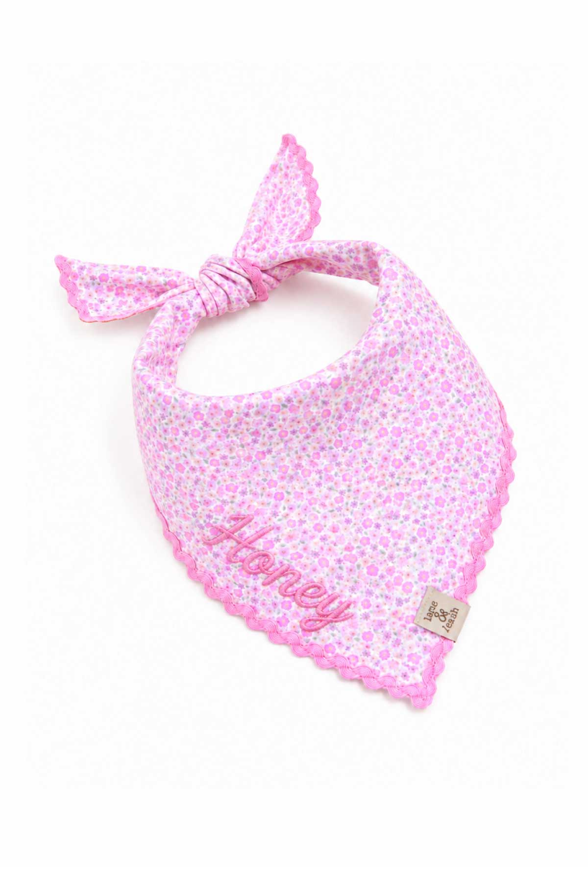 Embroidered Pet Bandana | Scattered Blooms