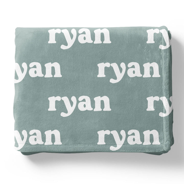 Seafoam Personalized Color Blanket