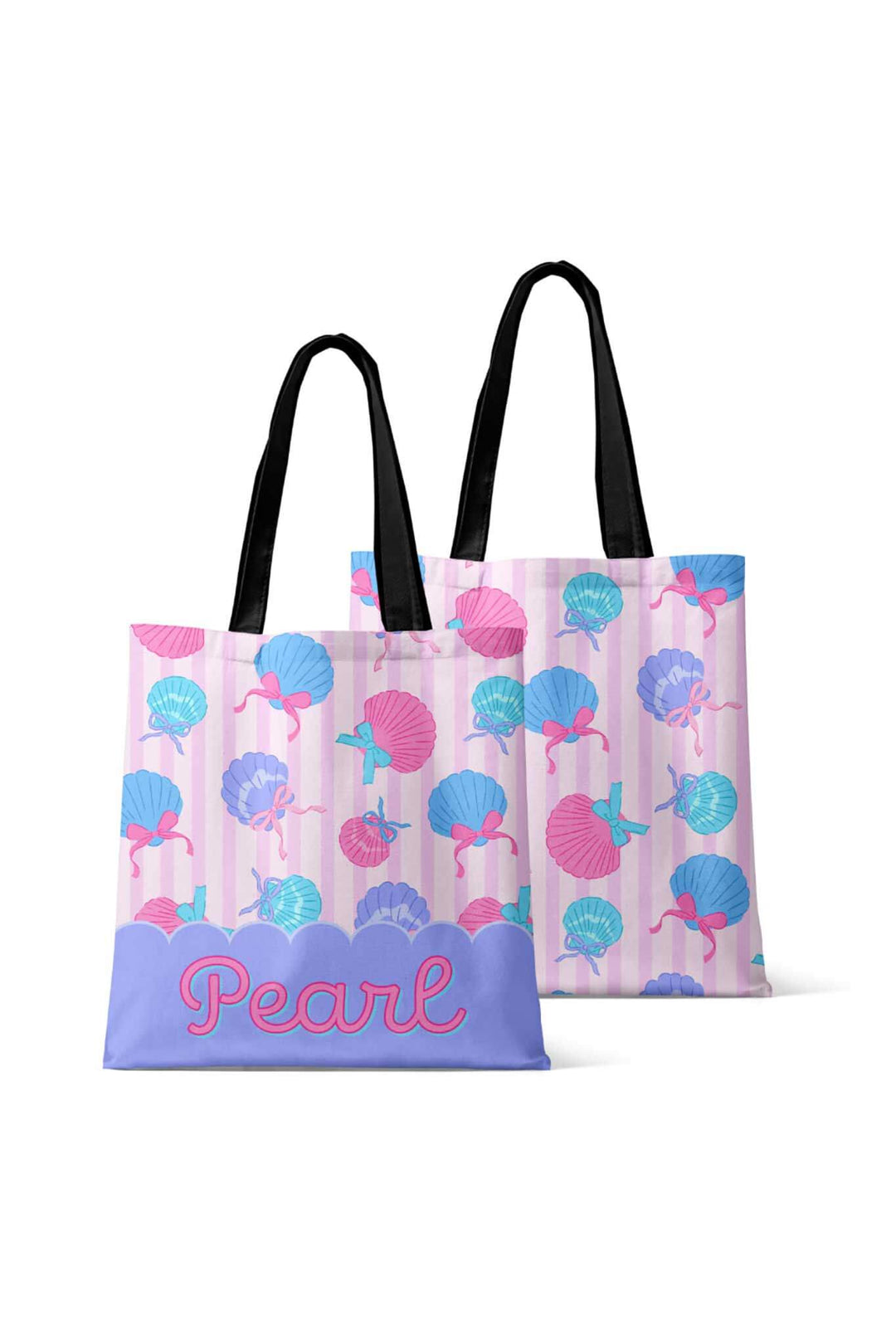 seaside sweetie personalized tote bag