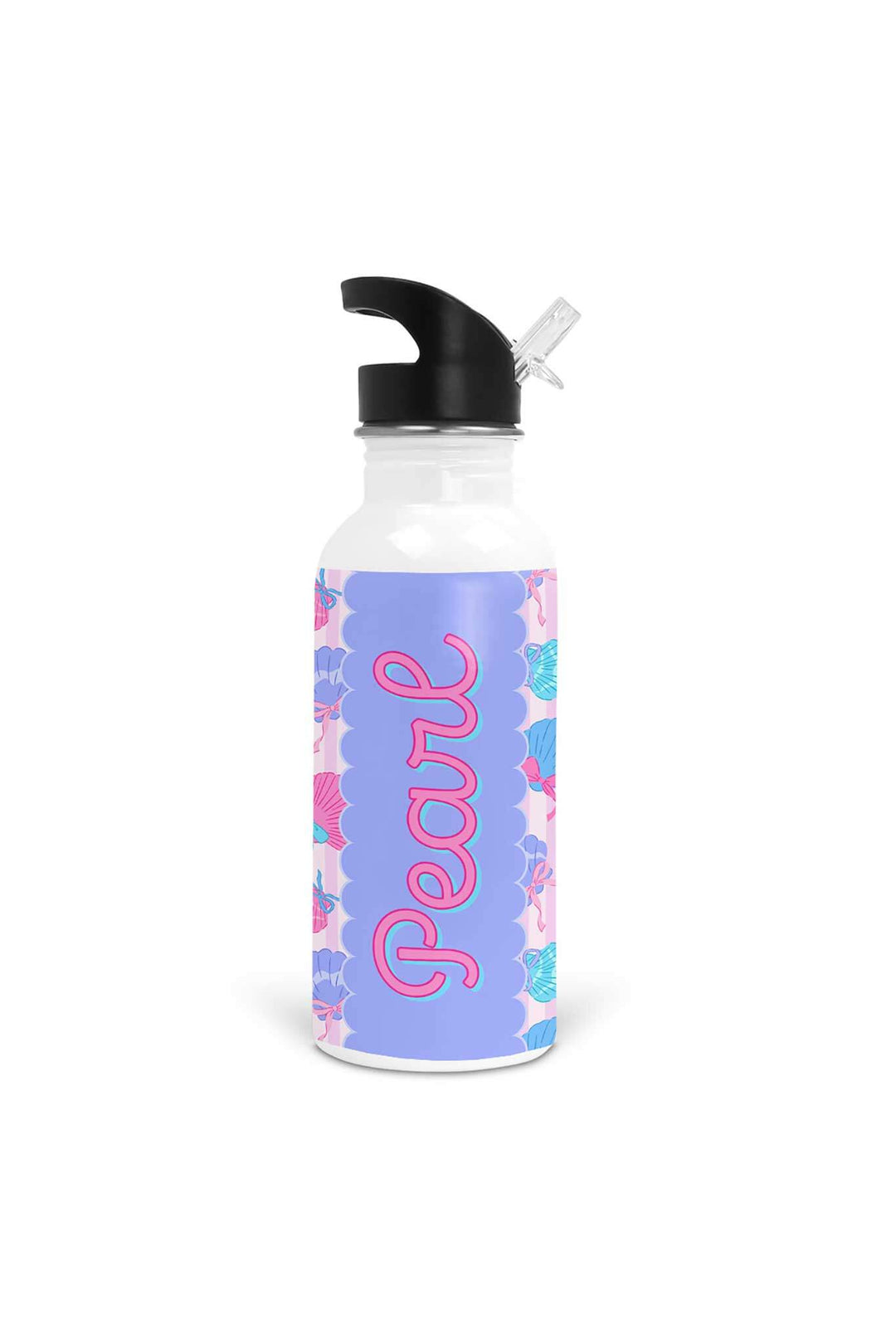 seaside sweetie personalized water bottle for kids