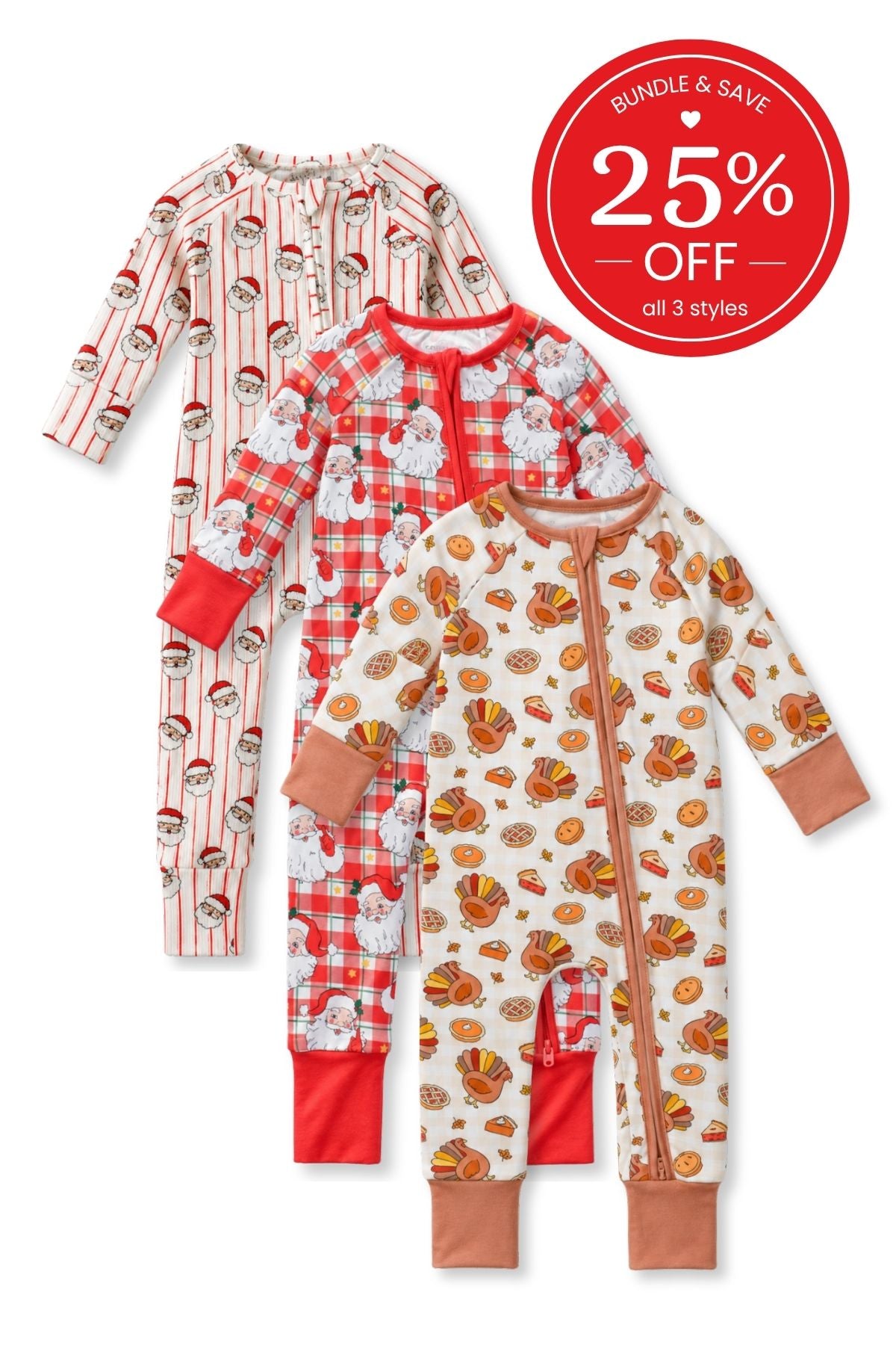 Season of Joy Zip Romper Bundle