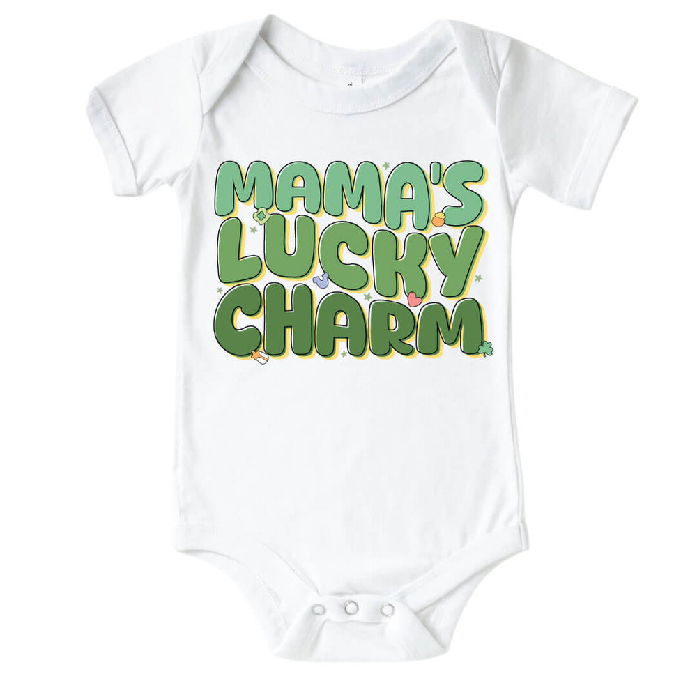 mama's lucky charm graphic bodysuit 