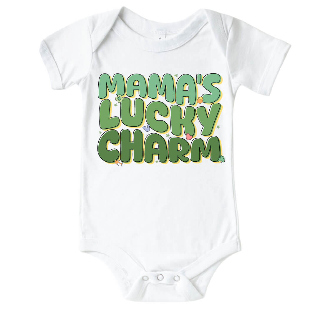 mama's lucky charm graphic bodysuit 