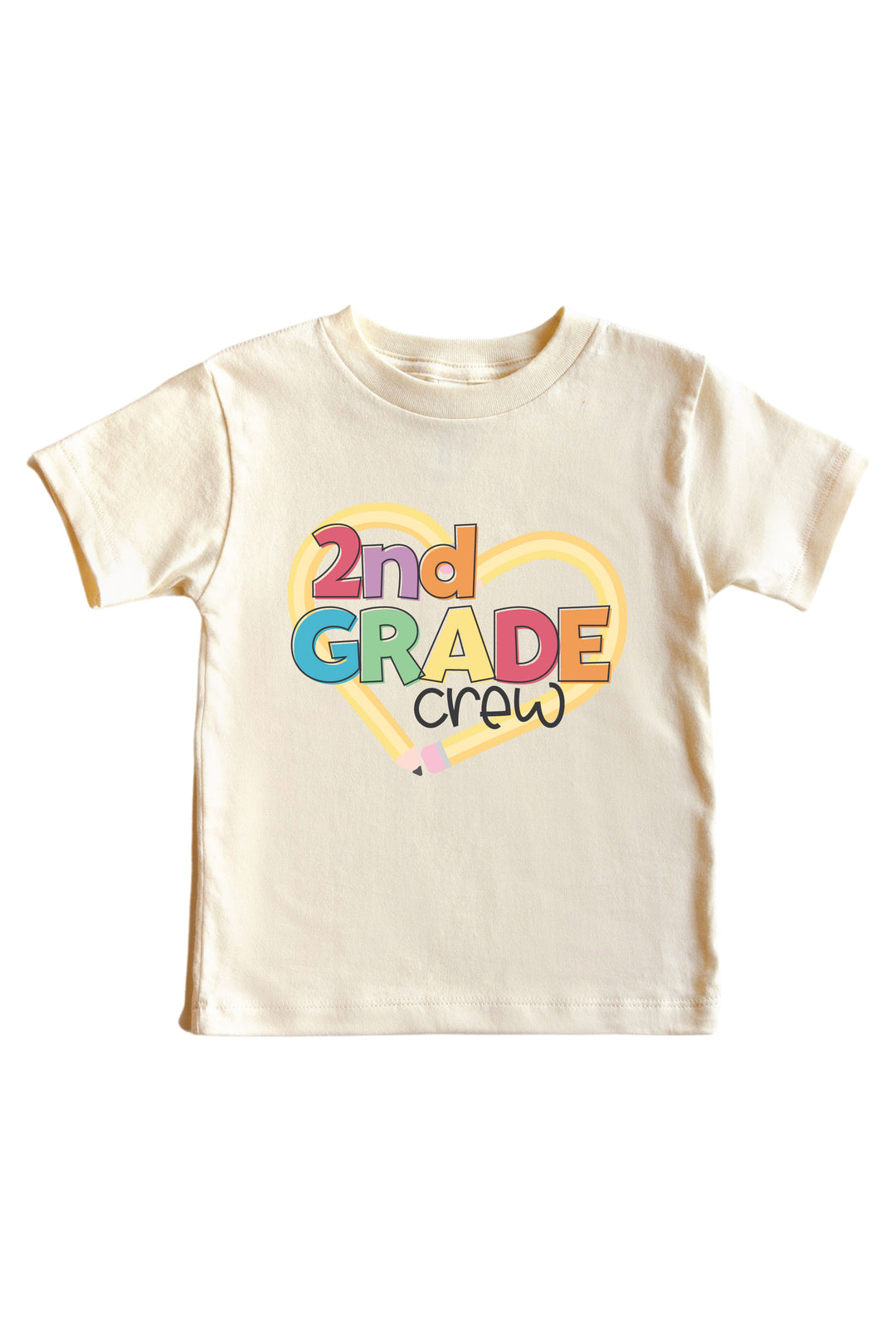 2nd grade crew graphic tee for kids 