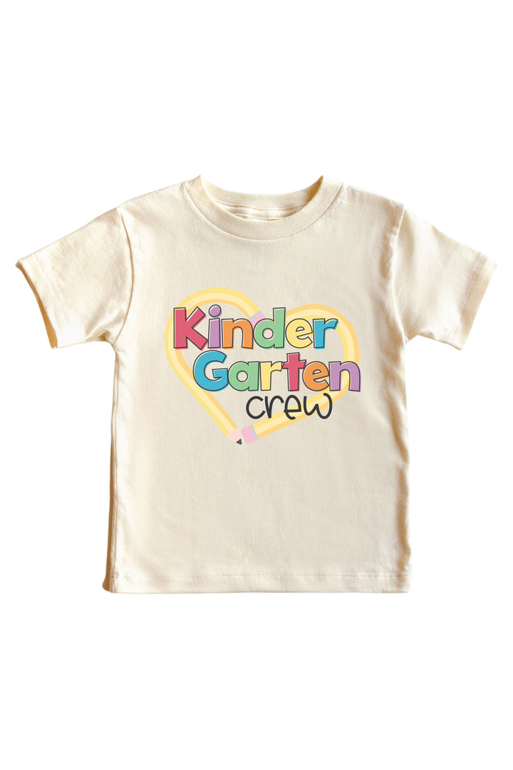 kindergarten crew graphic tee for kids