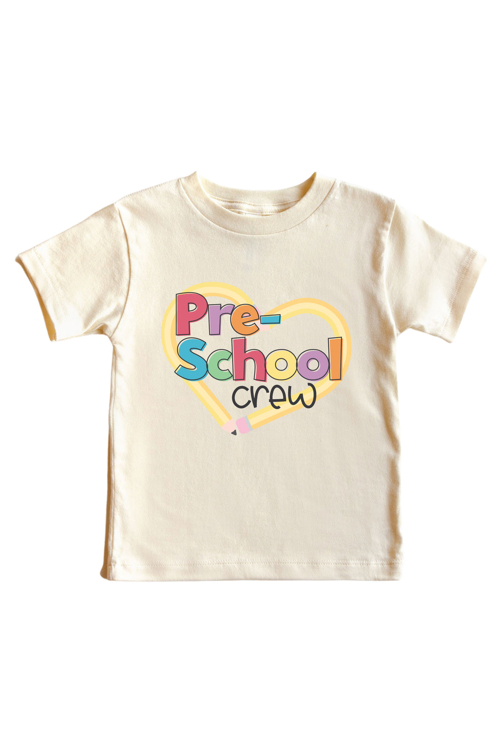 pre school crew graphic tee for kids 