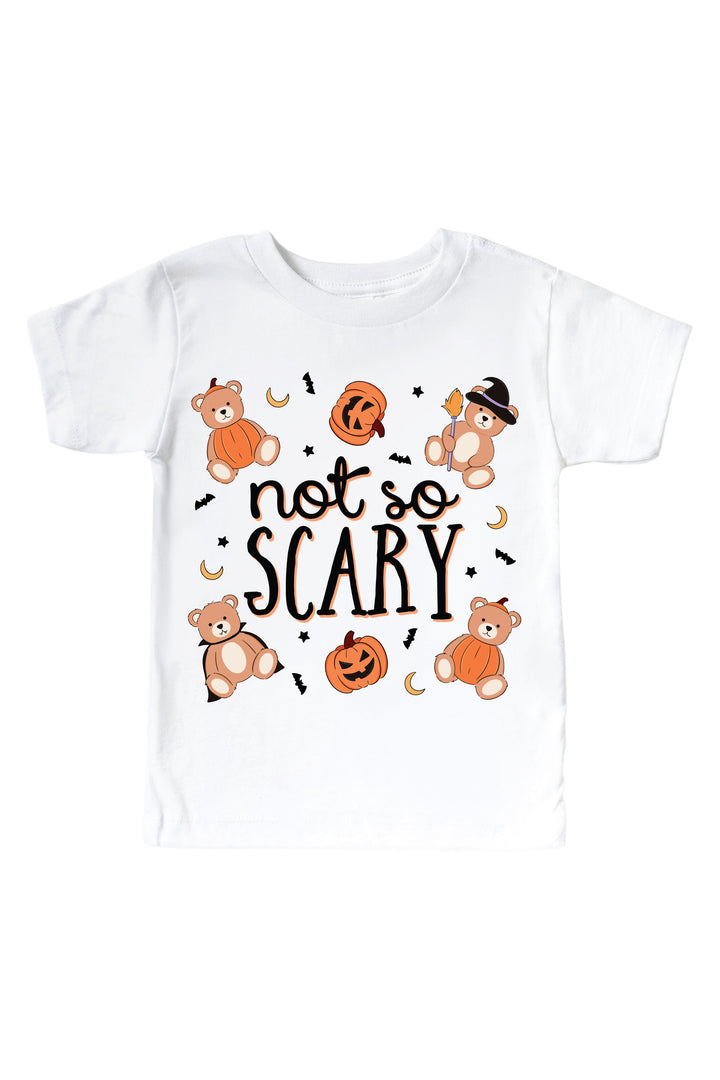 Not So Scary Graphic Bodysuit & Kids Tee | White