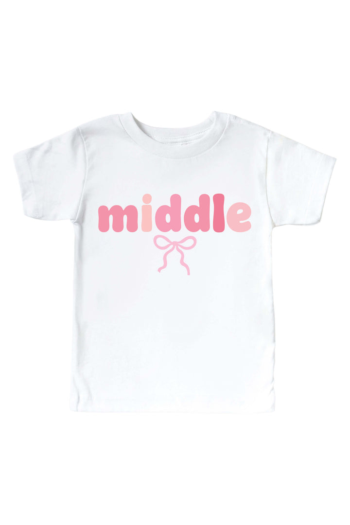 middle bow graphic tee for girls 