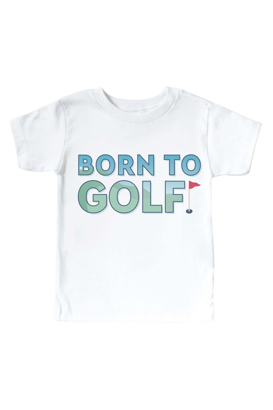 born to golf graphic tee