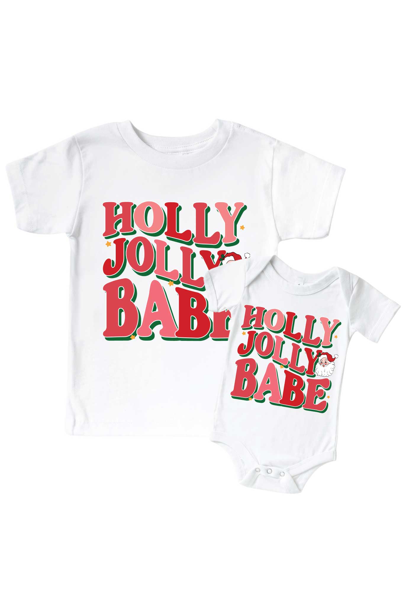 'Holly Jolly Babe' Baby Graphic Bodysuit & Kids' Graphic Tee