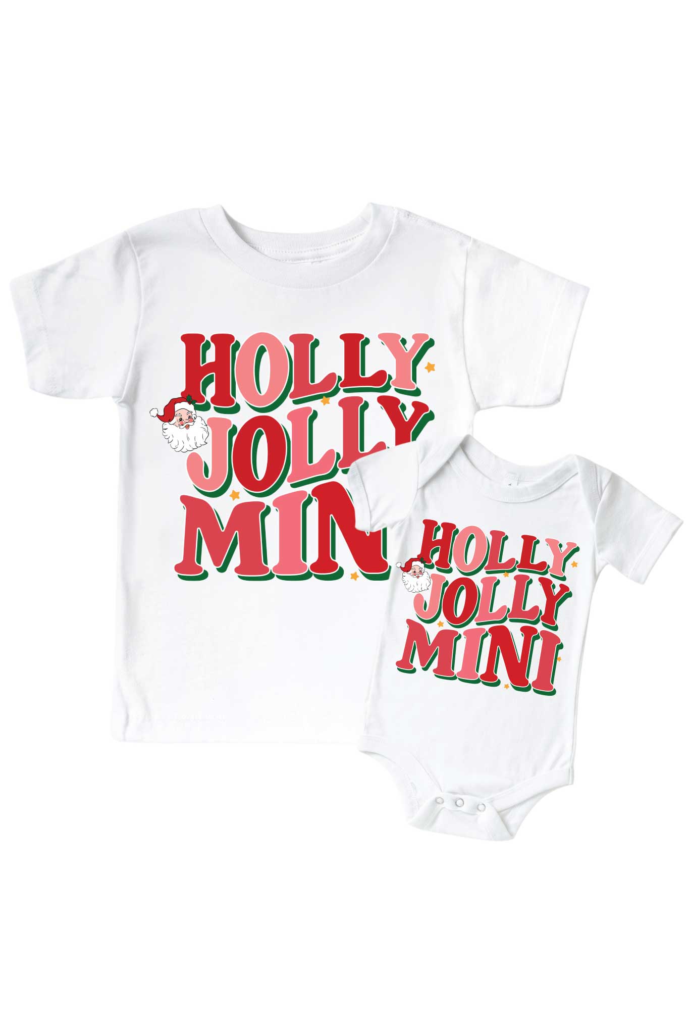 'Holly Jolly Mini' Baby Graphic Bodysuit & Kids' Graphic Tee