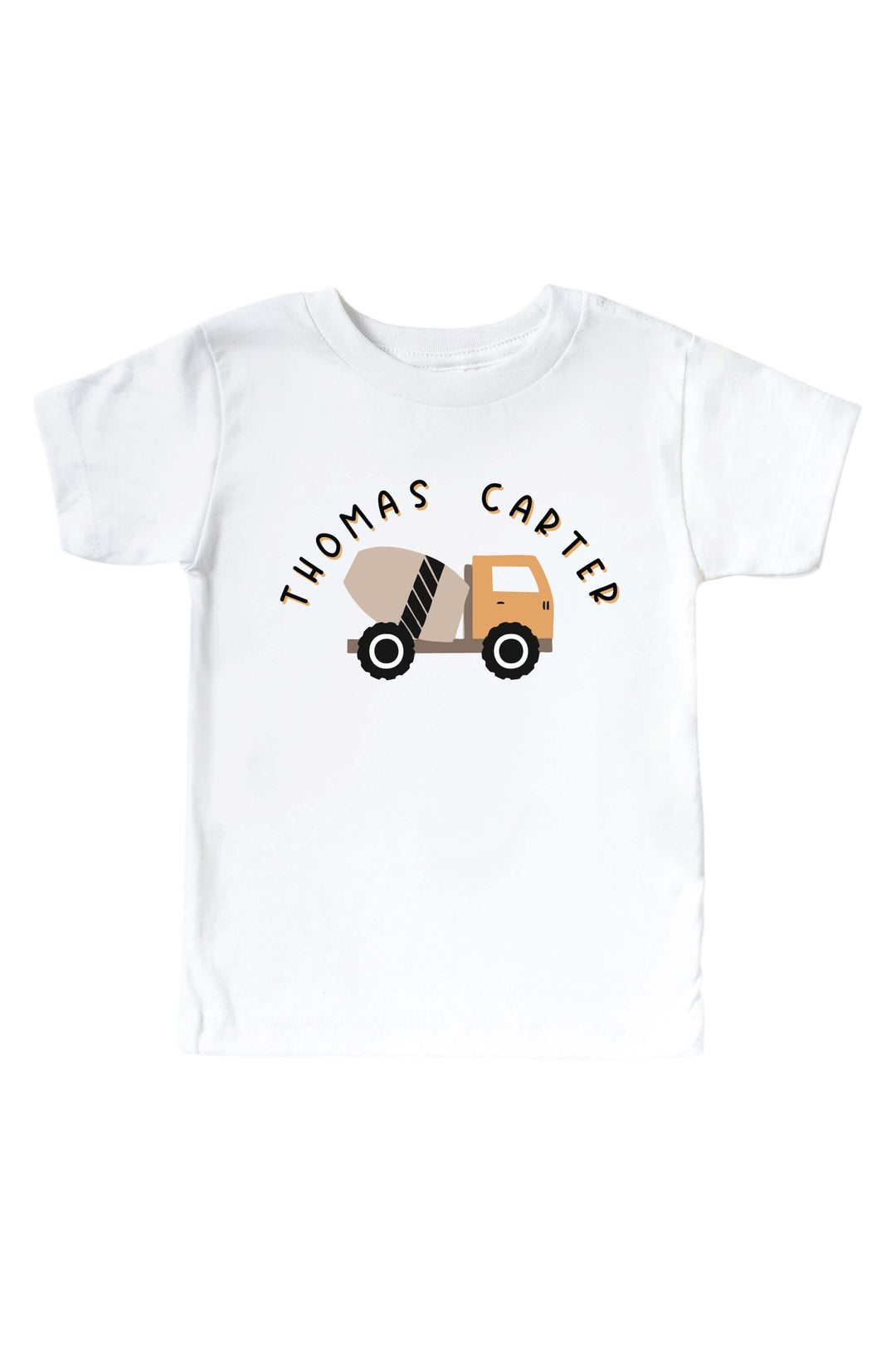personalized little builder graphic tee