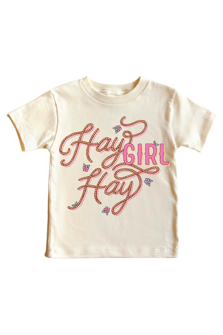 hay girl hay graphic tee for girls 